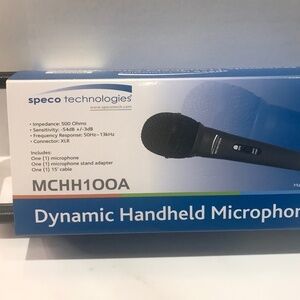 SPECO TECHNOLOGIES MCHH100A Microphone Dynamic Handheld Carry (NIB)